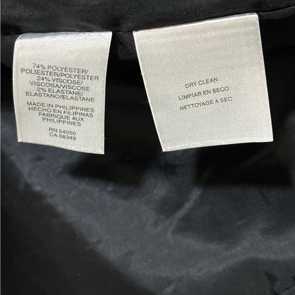 Jones New York lined suit jacket woman stretch 18W black white patterned boss - Picture 7 of 7